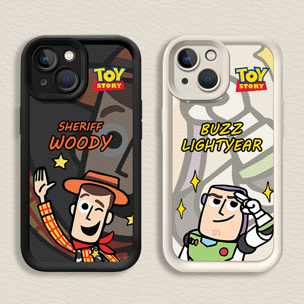 Case HP Toy Story Untuk iPhone 15 / 14 / 13 / 12 / 11 Promax Kartun Sheriff Woody & Buzz Lightyear S