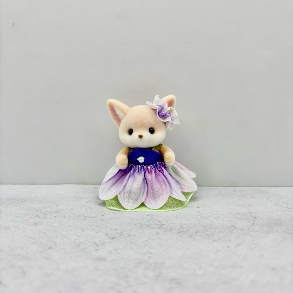 (New) Sylvanian Families Fennec Fox Baby Flower Dress Costume