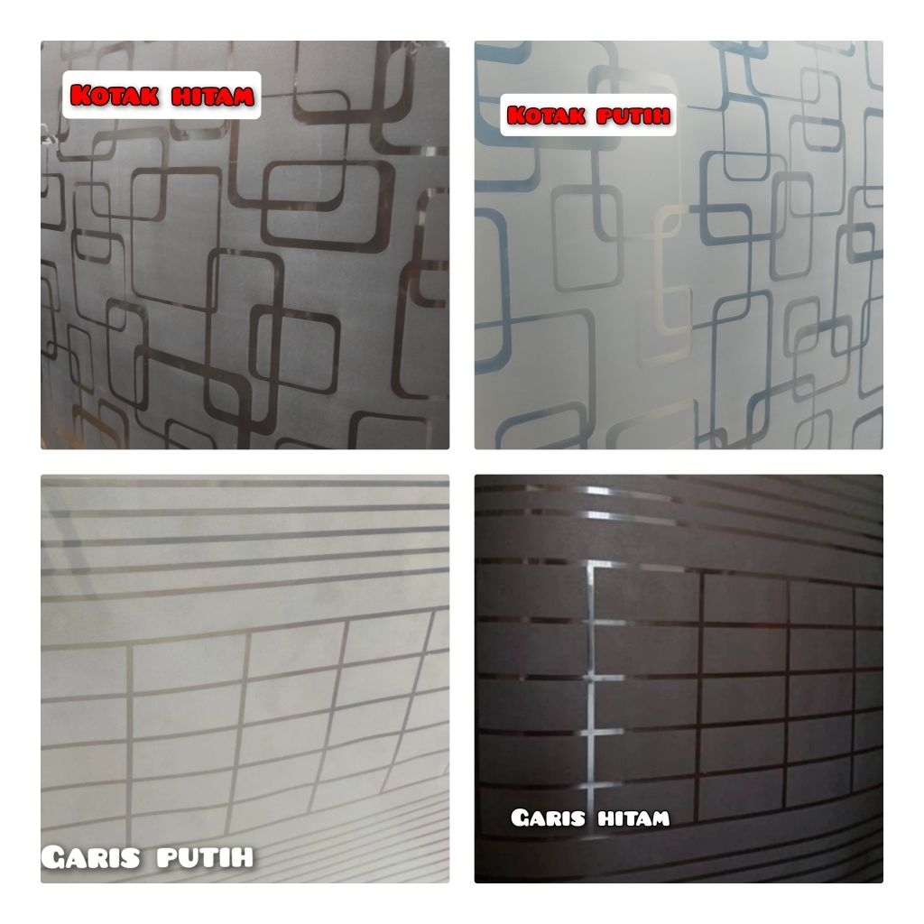 Fiber pagar plastik penutup pagar motif minimalis