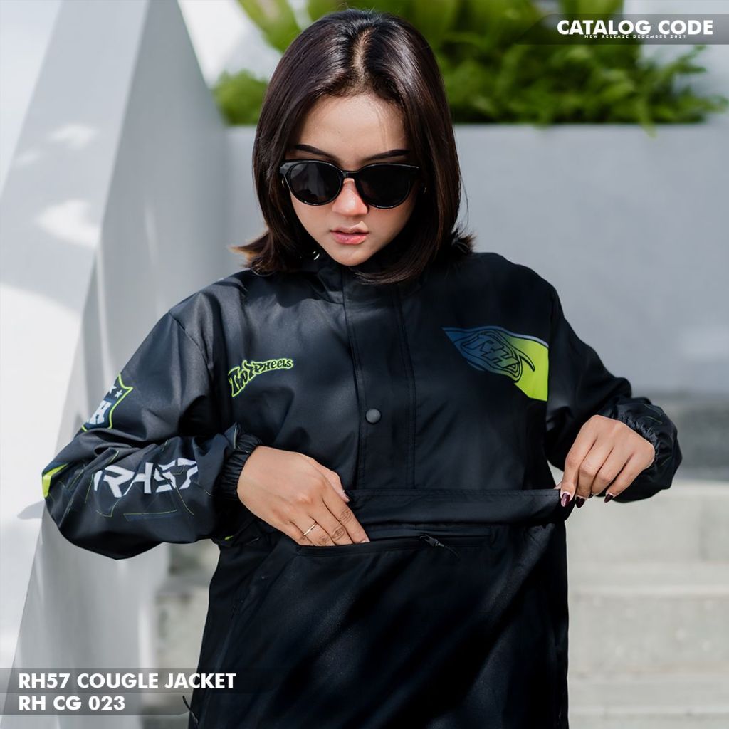 RH57 JAKET COUGLE RHCG 023 || JAKET PRIA / JAKET WANITA || PARACHUTE GN || SIZE M-XL ( ORIGINAL )