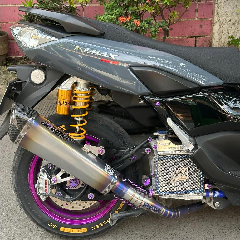 Knalpot yamaha nmax turbo, yamaha nmax neo nmax new/old original smoke muffler