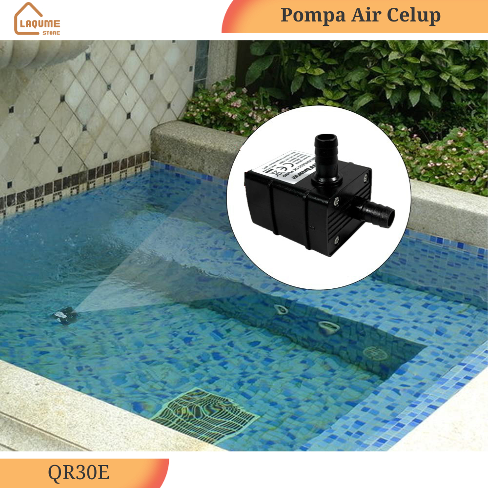 Taffware Pompa Air Celup Multifungsi Aquarium Submersible Pump 12V