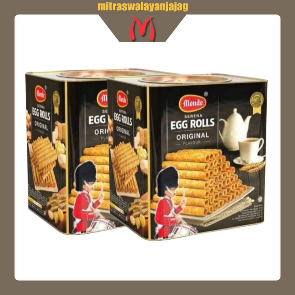[Satuan & DUS] Monde Serena Egg Roll 600gr Kaleng | Kue Kering |