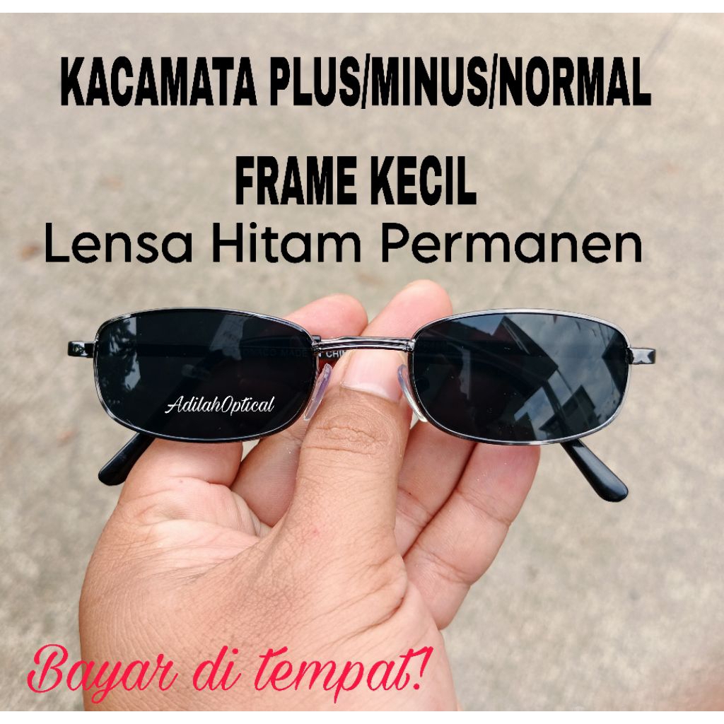KACAMATA BACA PLUS MINUS NORMAL HITAM FRAME KECIL COCOK UNTUK MUKA KECIL KACAMATA BACA PRIA KACAMATA