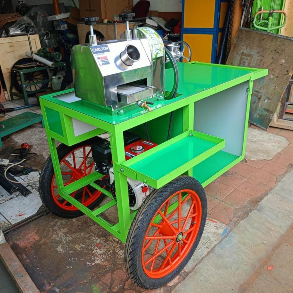 Rangka gerobak es tebu tanpa mesin