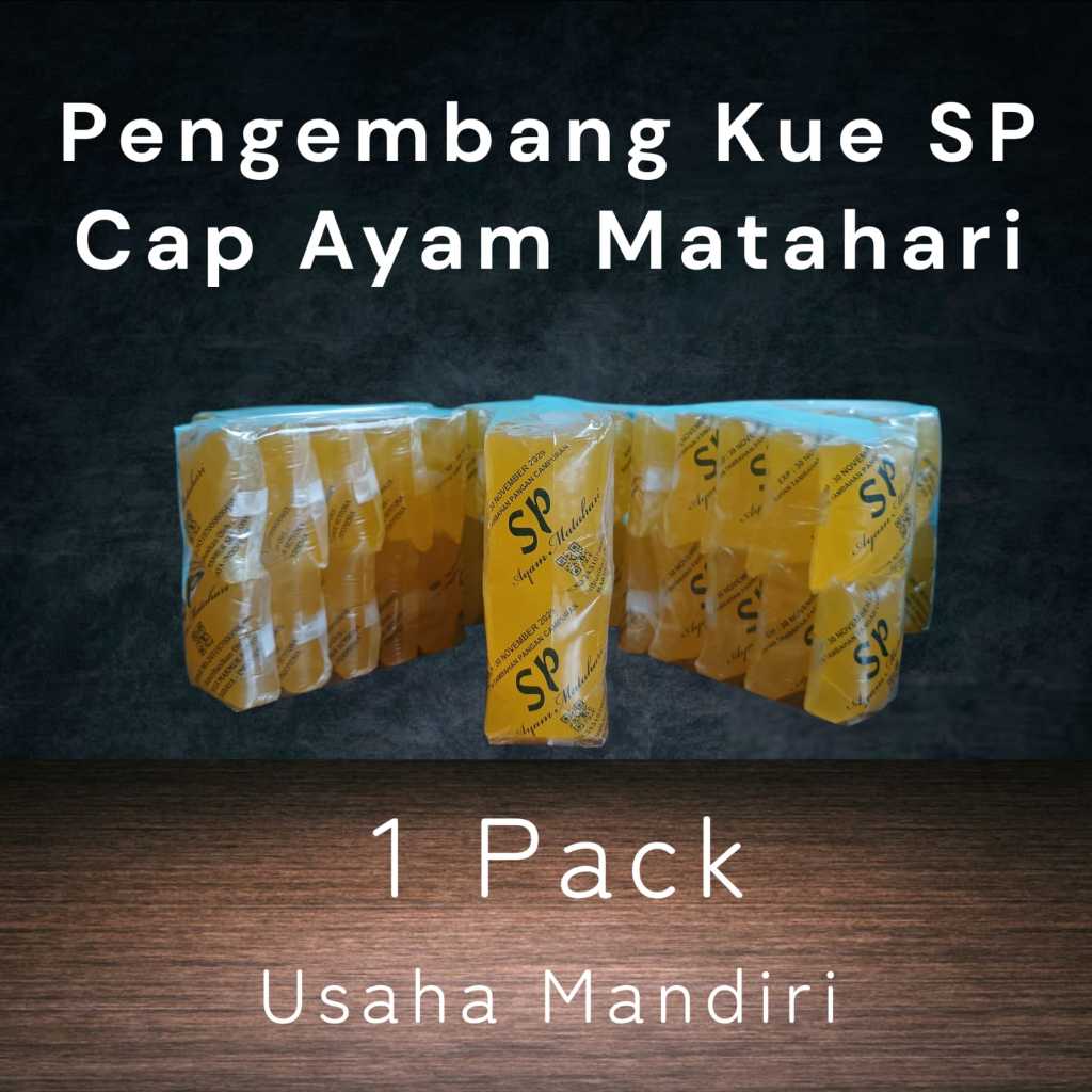 Pengembang Kue SP Cap Ayam Matahari 1 Pack isi 10 sachet