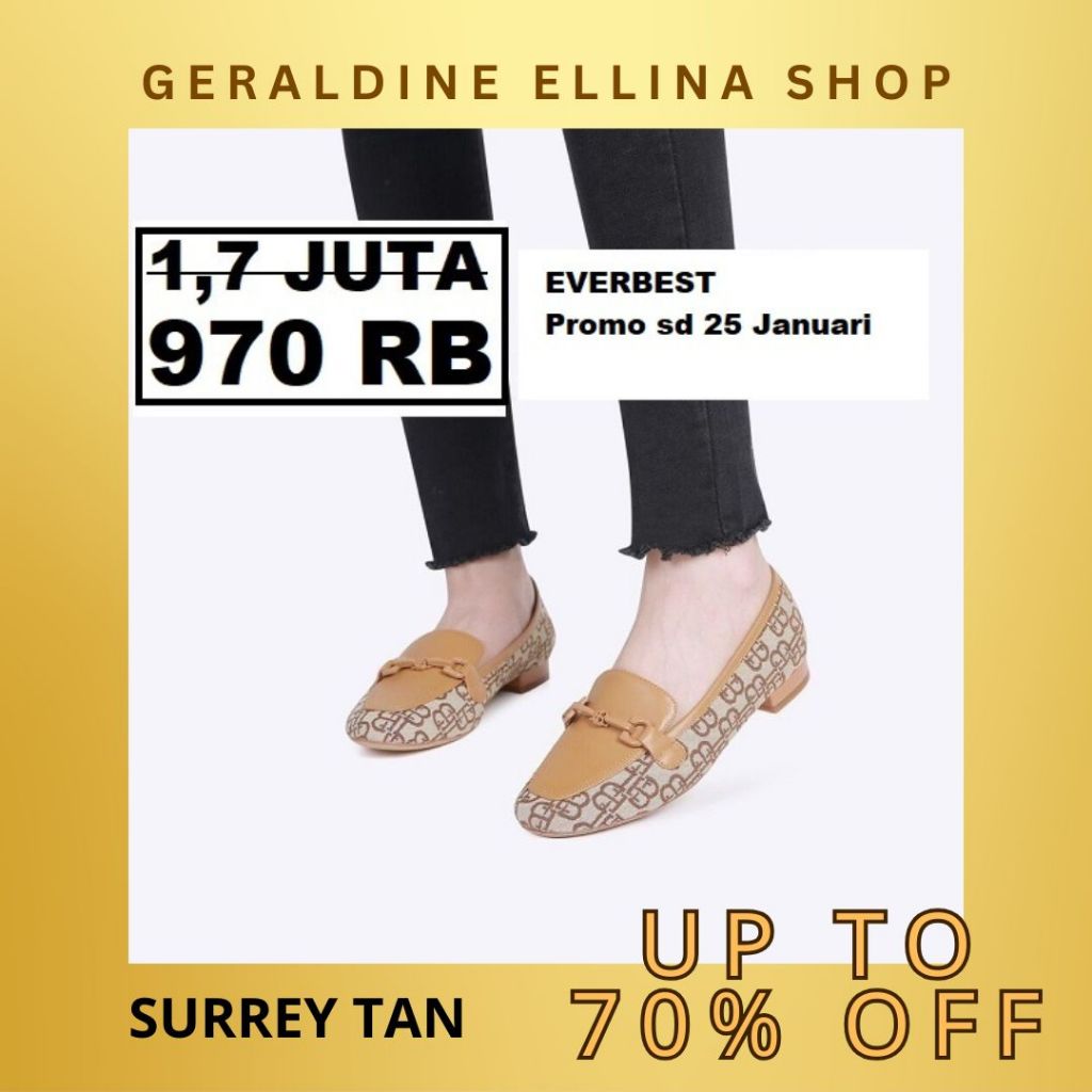 Sepatu flat everbest Wanita perempuan cewe cewek EVERBEST ORIGINAL 100% Seri SURREY