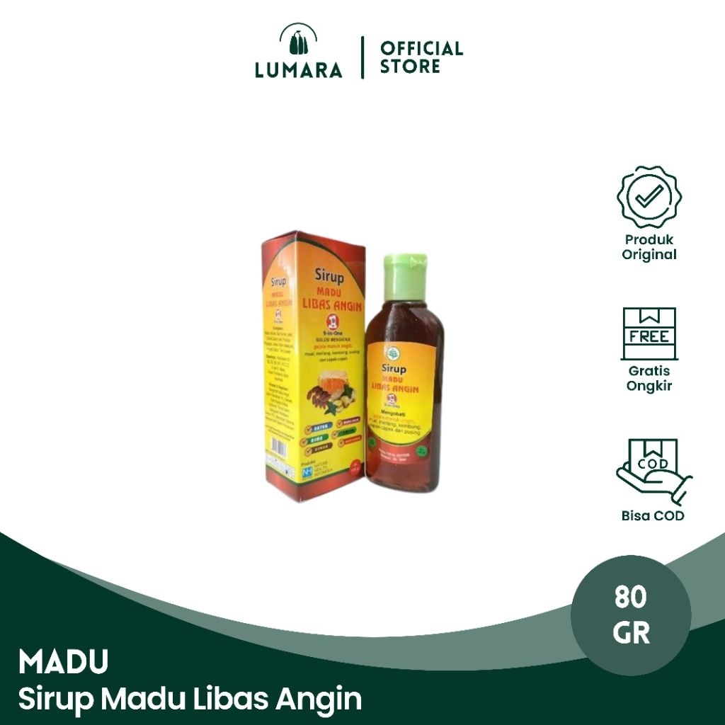 Madu Libas Angin Solusi Flu Hidung Tersumbat dan Masuk Angin 80 gr