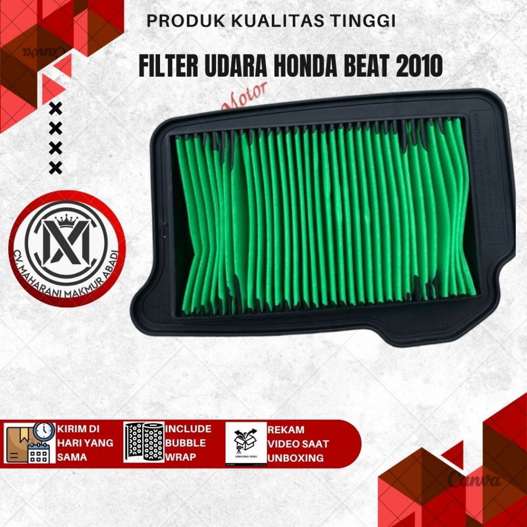 WIN - FILTER UDARA MOTOR SARINGAN MESIN HONDA BEAT KARBU HONDA LAMA 2007 2008 2009 2010 2011 2012