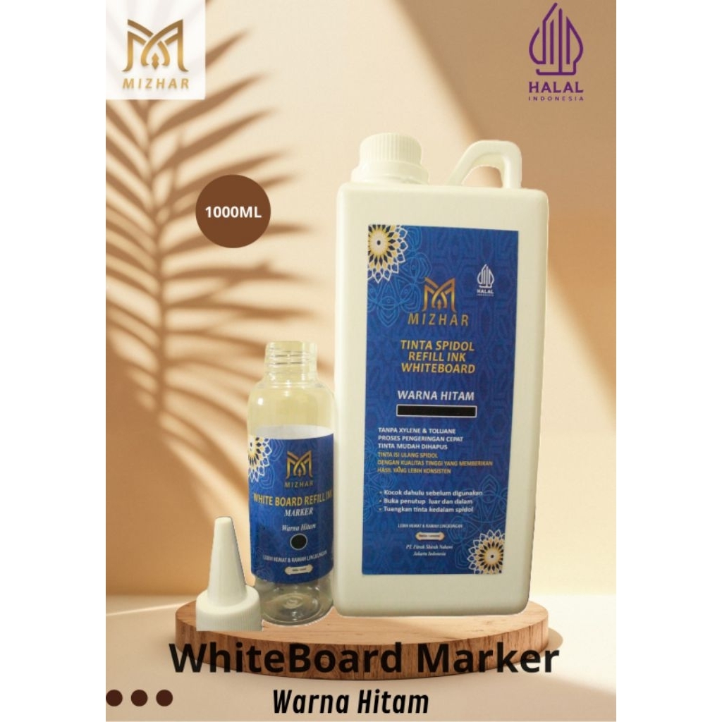 Tinta Spidol Whiteboard Tinta Isi Ulang Spidol Papan Tinta Spidol whiteboard Mizhar 1000ml
