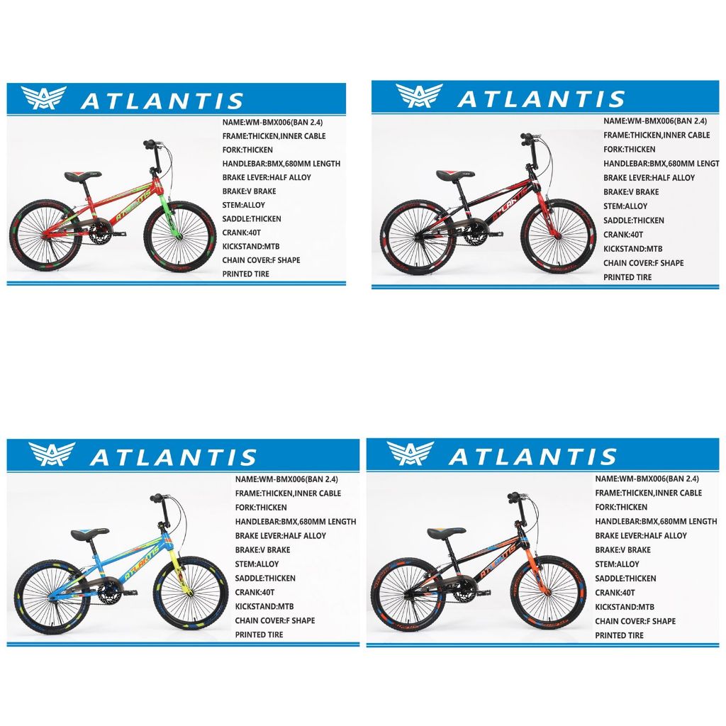 SEPEDA ANAK LAKI LAKI  BMX 20 INCH ATLANTIS 006