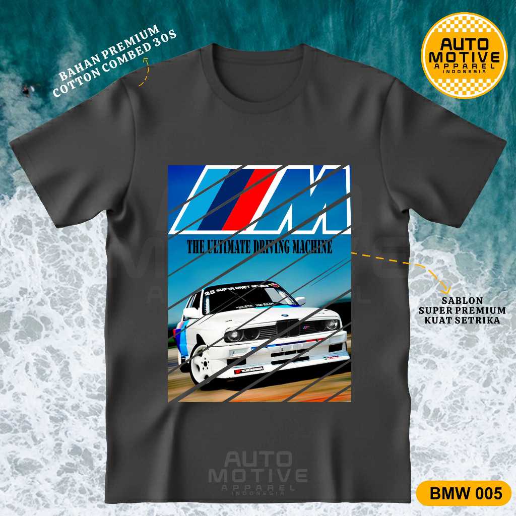 AUTOMOTIVE APPAREL Kaos BMW Tshirt baju mobil BMW BMW005