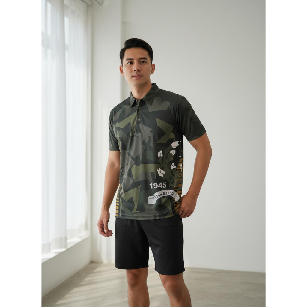 Polo Shirt Akmil Jersey Drifit Full Printing Baju Seragam Berkerah Akademi Militer