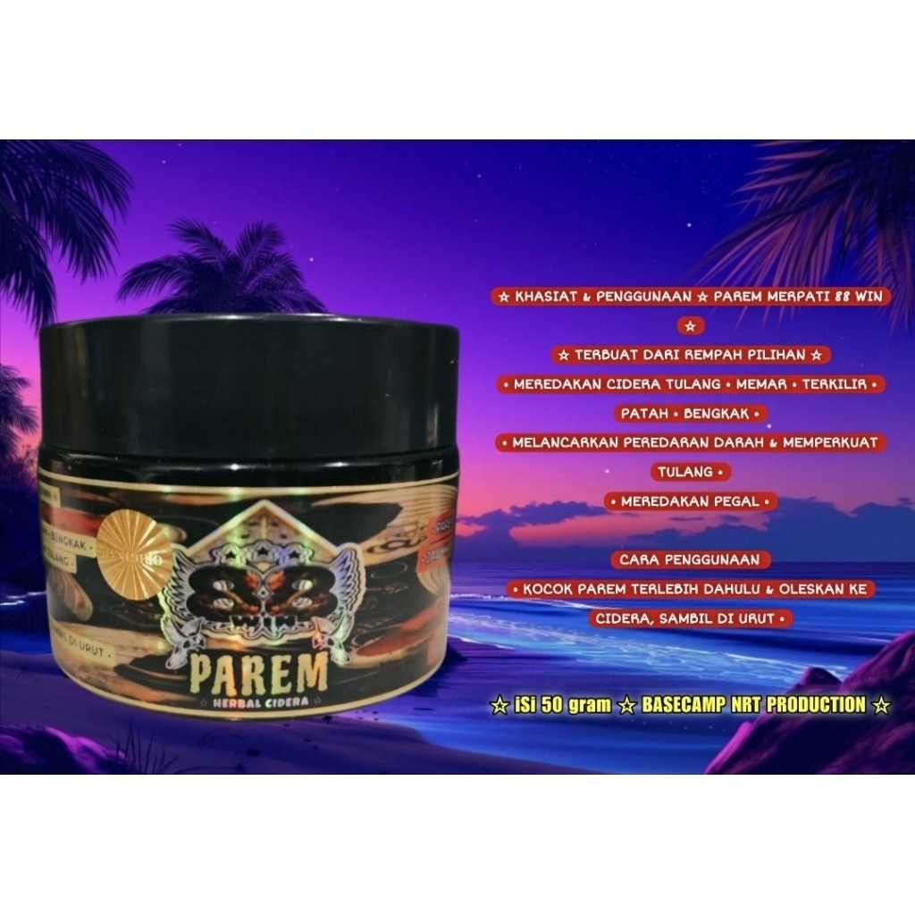 PAREM MERPATI • OBAT MEMAR • OBAT GOSOK MERPATI
