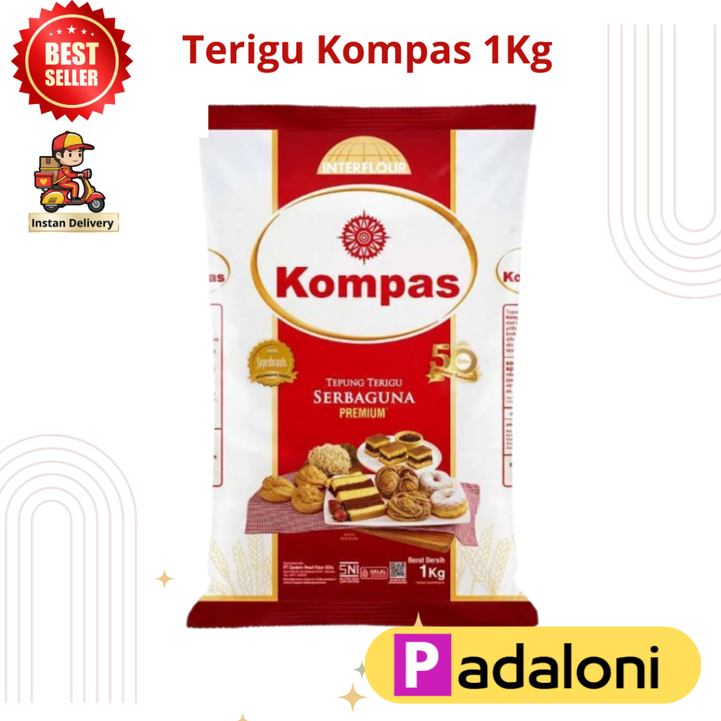Tepung terigu Kompas 1kg