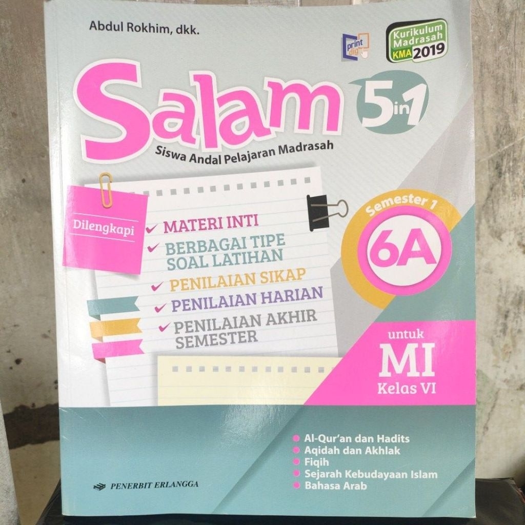 salam kelas 6 sd volume 6a semester 1