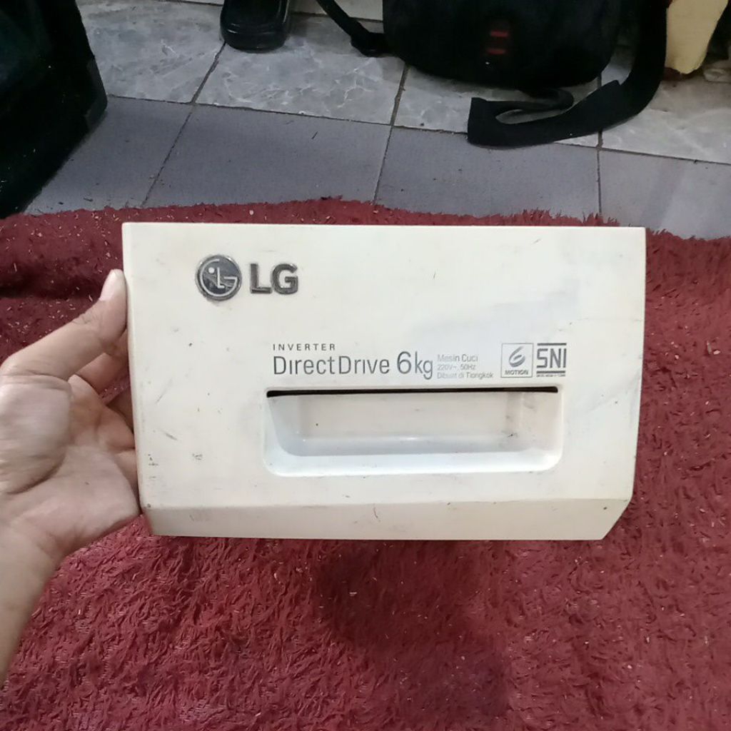 tempat laci sabun mesin cuci LG 6Kg