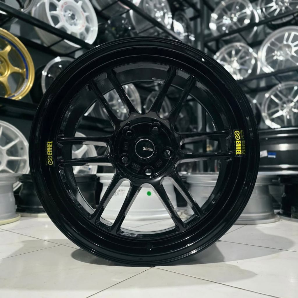 velg enkei rpf1 BLACK GLOSSY ring 18 lebar 9 velg mobil ring 18 pnp mobil reborn venturer Innova Zen