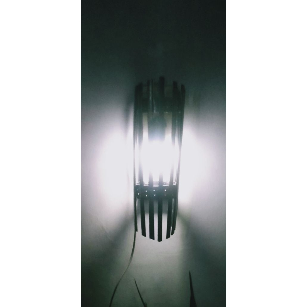 Lampu Dinding hias Bambu
