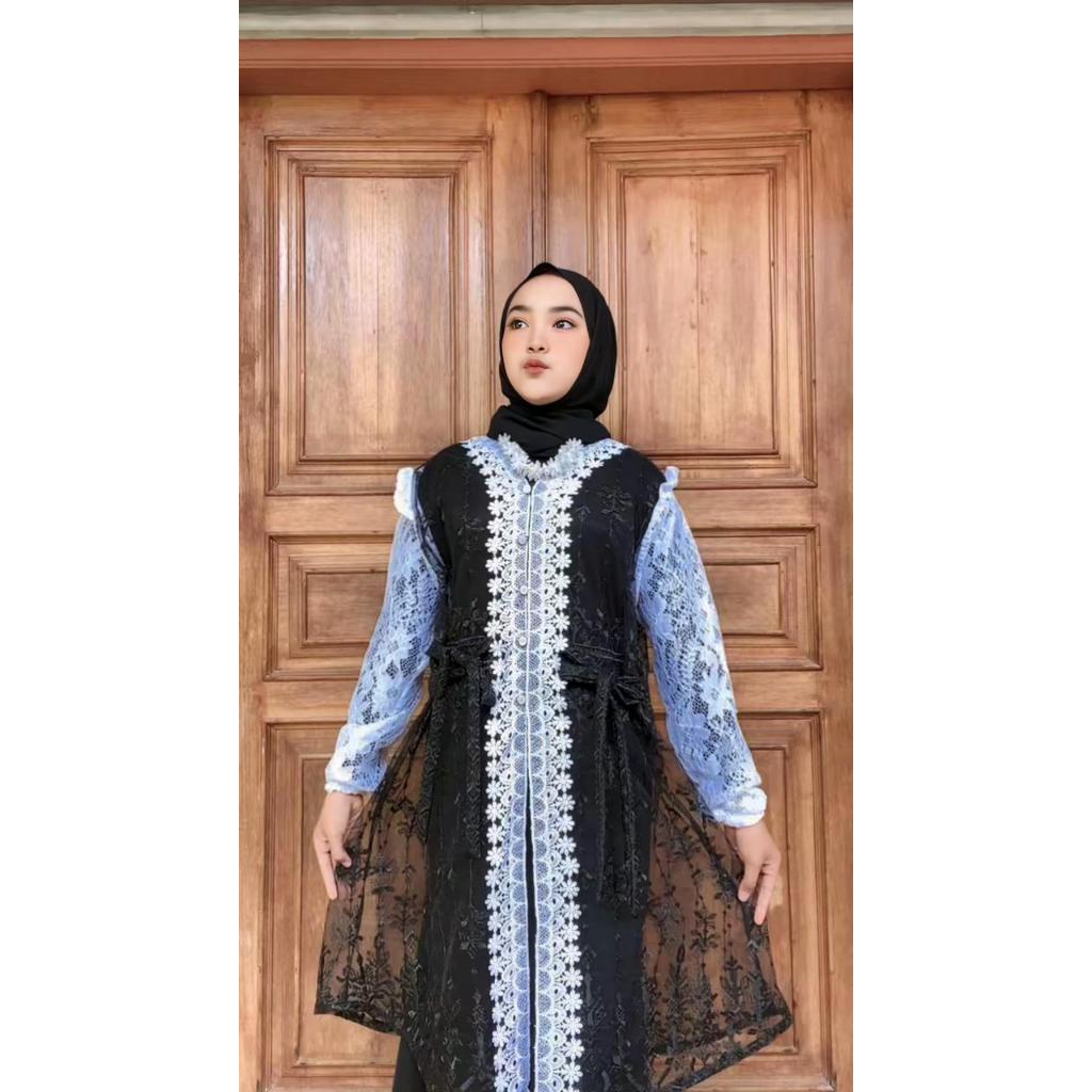 Jemma Outer Brukat Kekinian Outer Tunik Lace Brokat