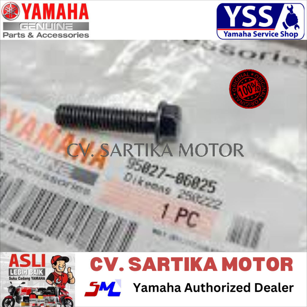Baut Tutup Radiator Yamaha Jupiter MX Vixion /  BOLT (SX4,RXZ,RZR,Y125Z) / 95027-06025
