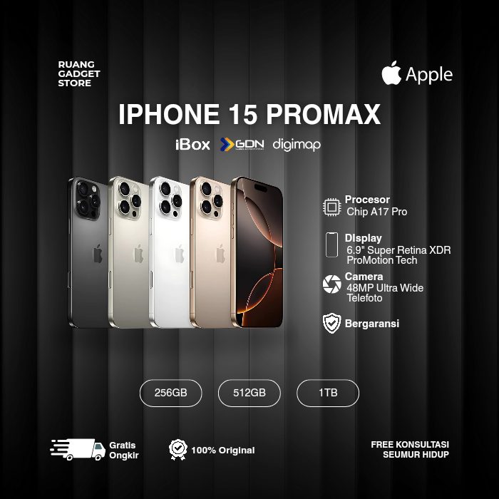 IPHONE 15 PRO MAX SECOND iBOX - Digimap - GDN 128GB 256GB 512GB