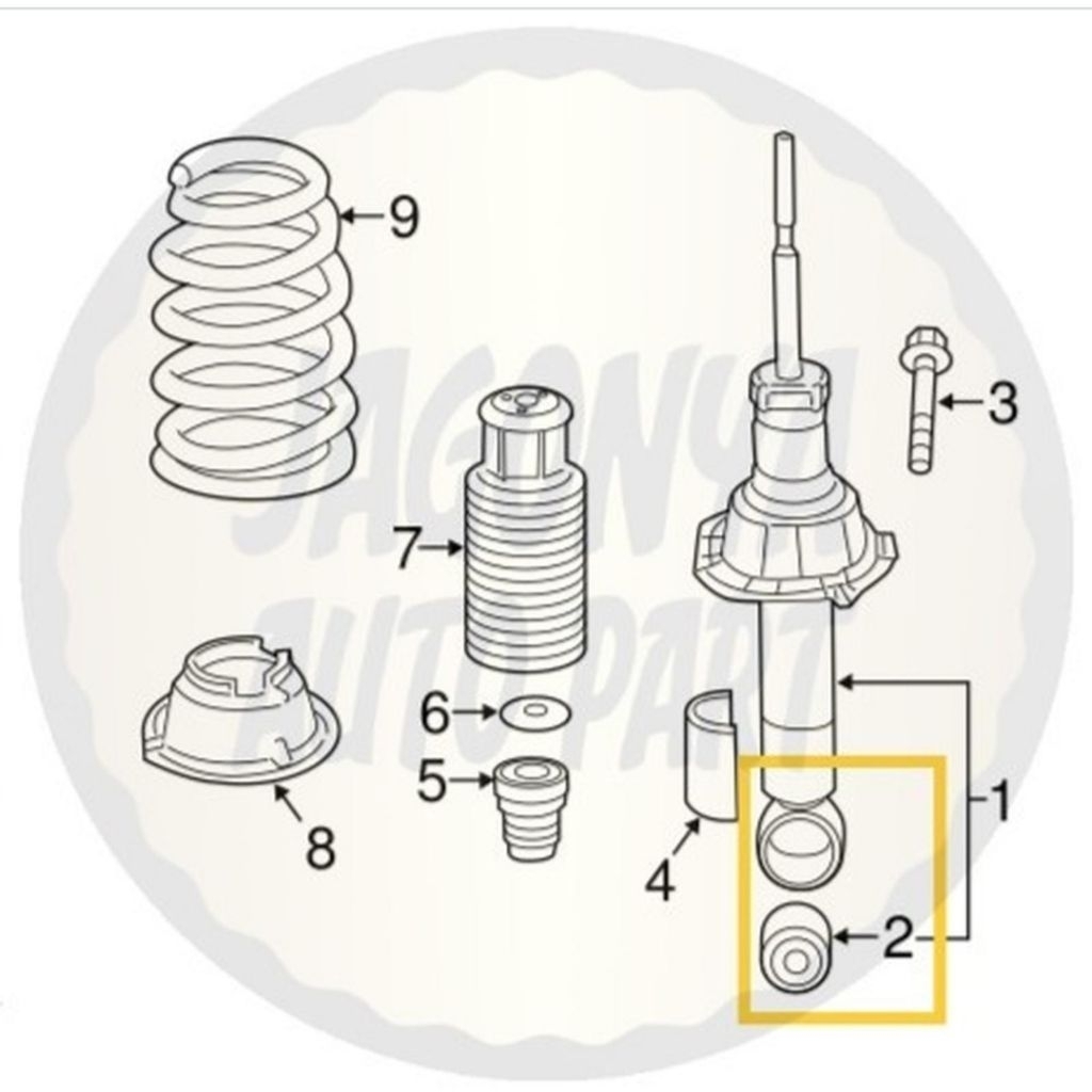BUSHING SHOCK BELAKANG CRV GEN 2 / STREAM