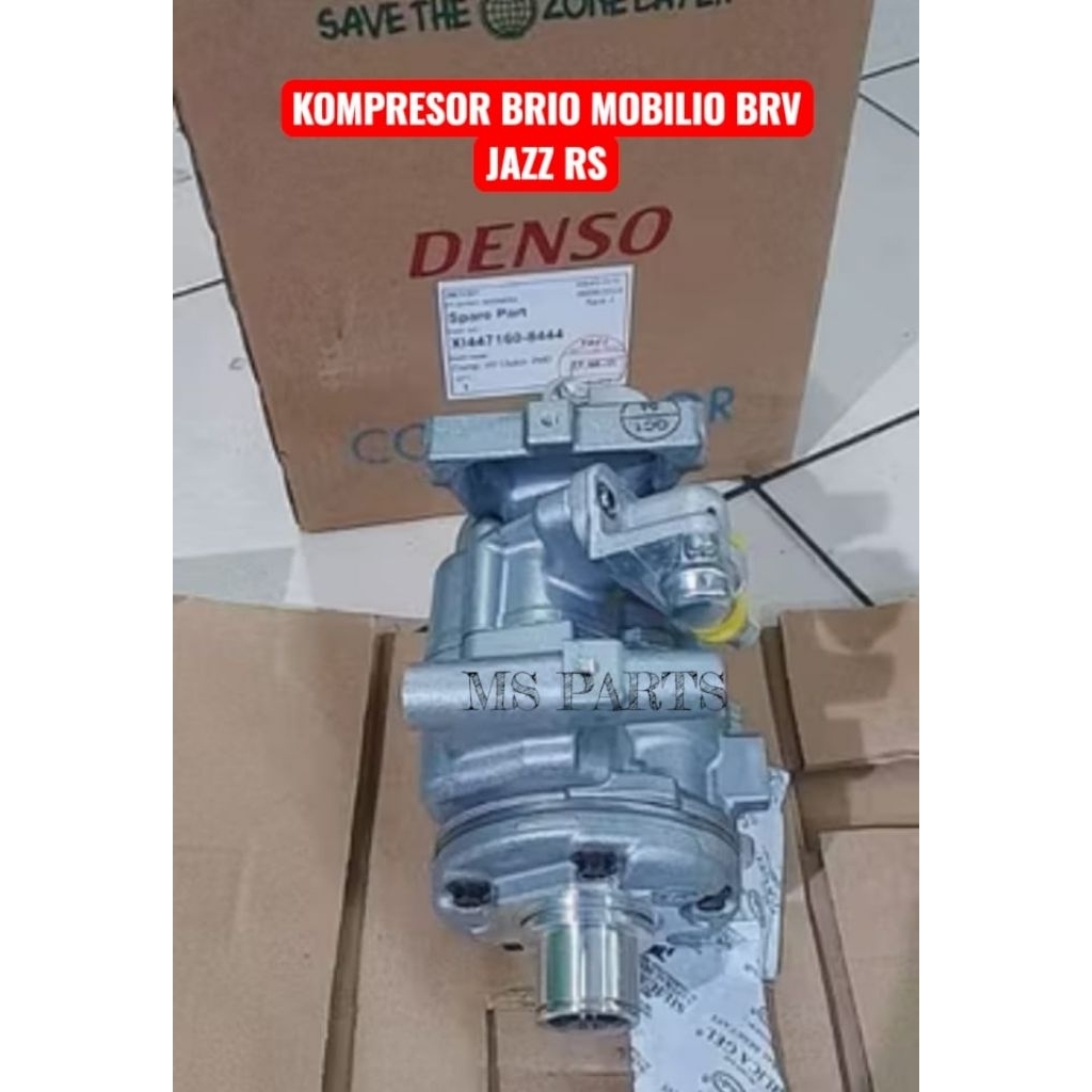 Kompresor Ac Mobil Mobilio Brio Brv Jazz Rs 1500cc Only Denso Asli
