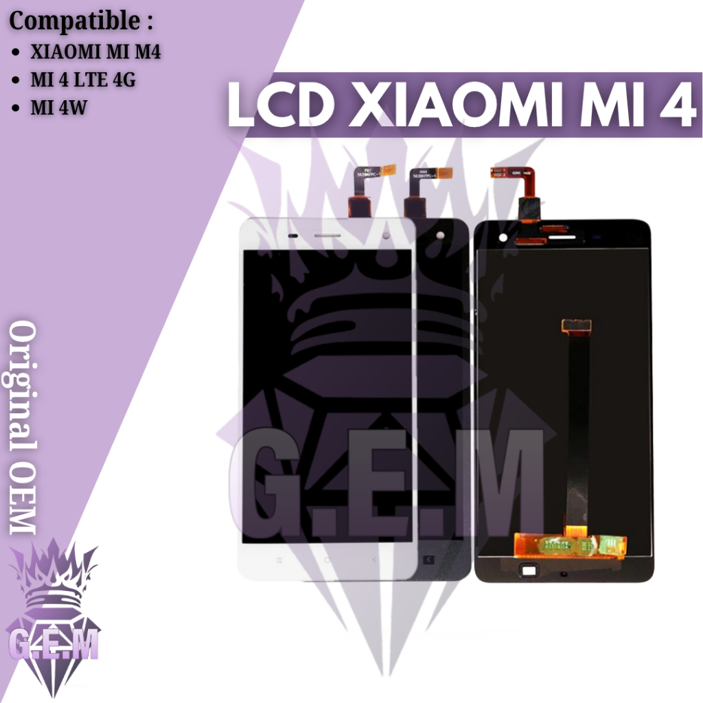 LCD Xiaomi Mi4 - Mi 4 LTE 4G - Mi4W Mi 4W TOUCHSCREEN FULLSET COMPLETE ORIGINAL