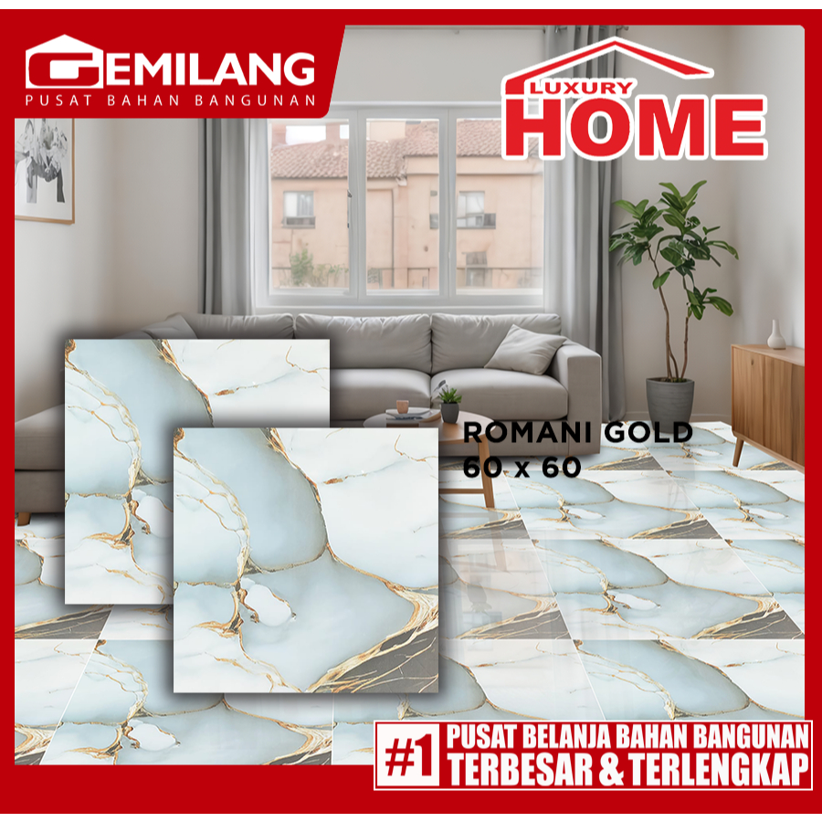 LUXURY HOME GRANIT ROMANI GOLD 60 x 60