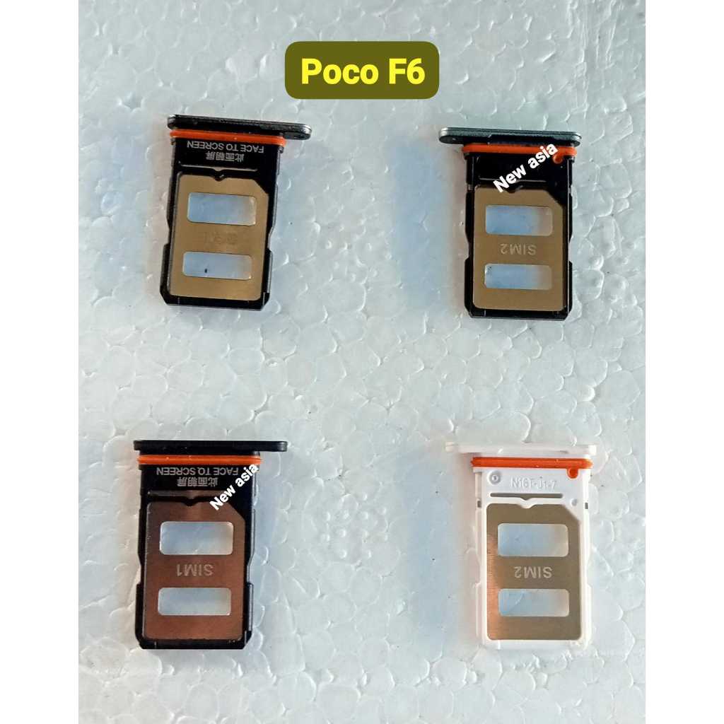Foco F6 SSlot Sim tray Card Lock Laci Tempat Kartu POCOPHONE