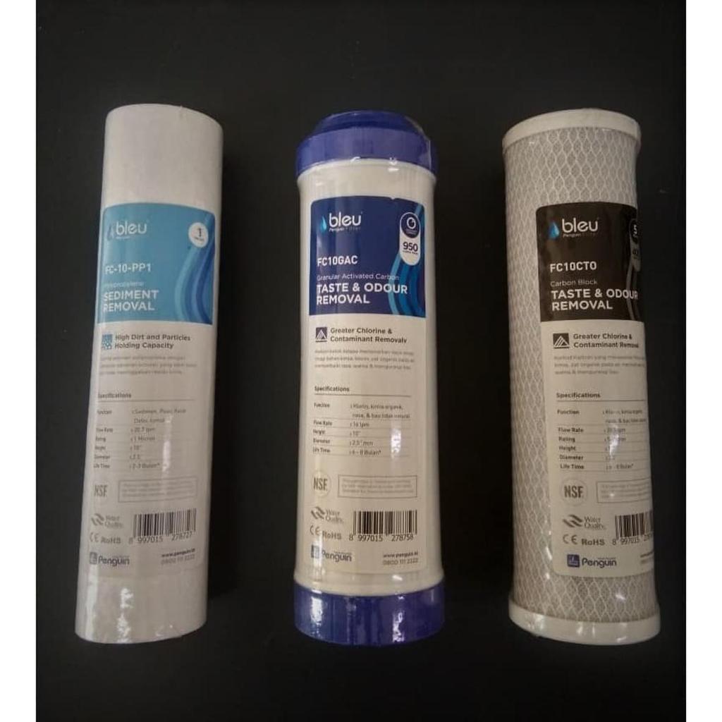Paket Cartridge Filter Air Bleu 10"/ Pre Filter Mesin RO