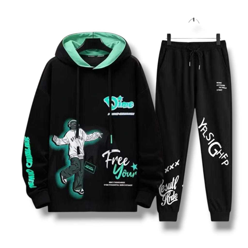 J-HOSE STELAN HOODIE DIME SET BAJU HOODIE JUMPER DAN CELANA JOGGER UNISEX