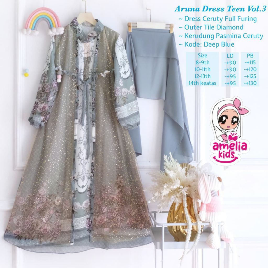 ARUNA dress set hijab anak #3