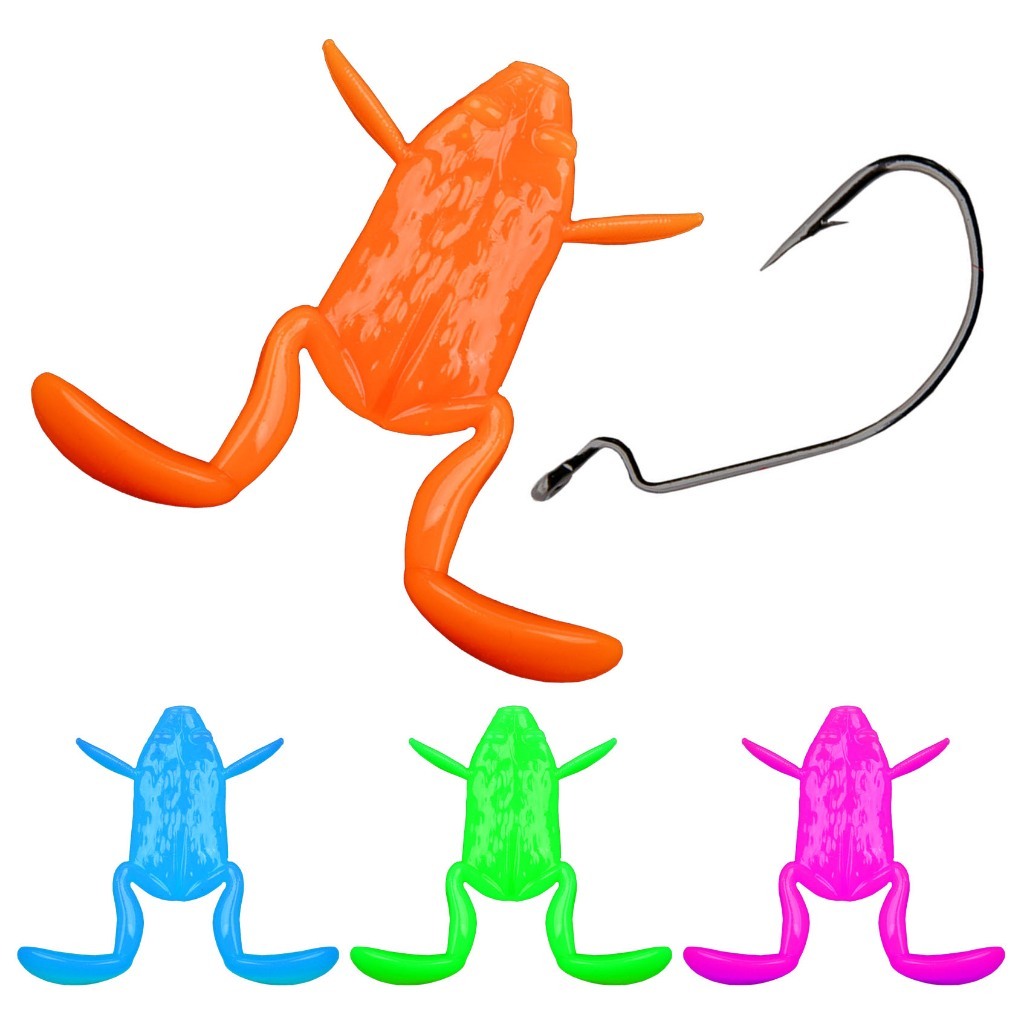 Soft Lure Walking Frog 4.7cm / 6.5cm Umpan Pancing Ikan Gabus Toman