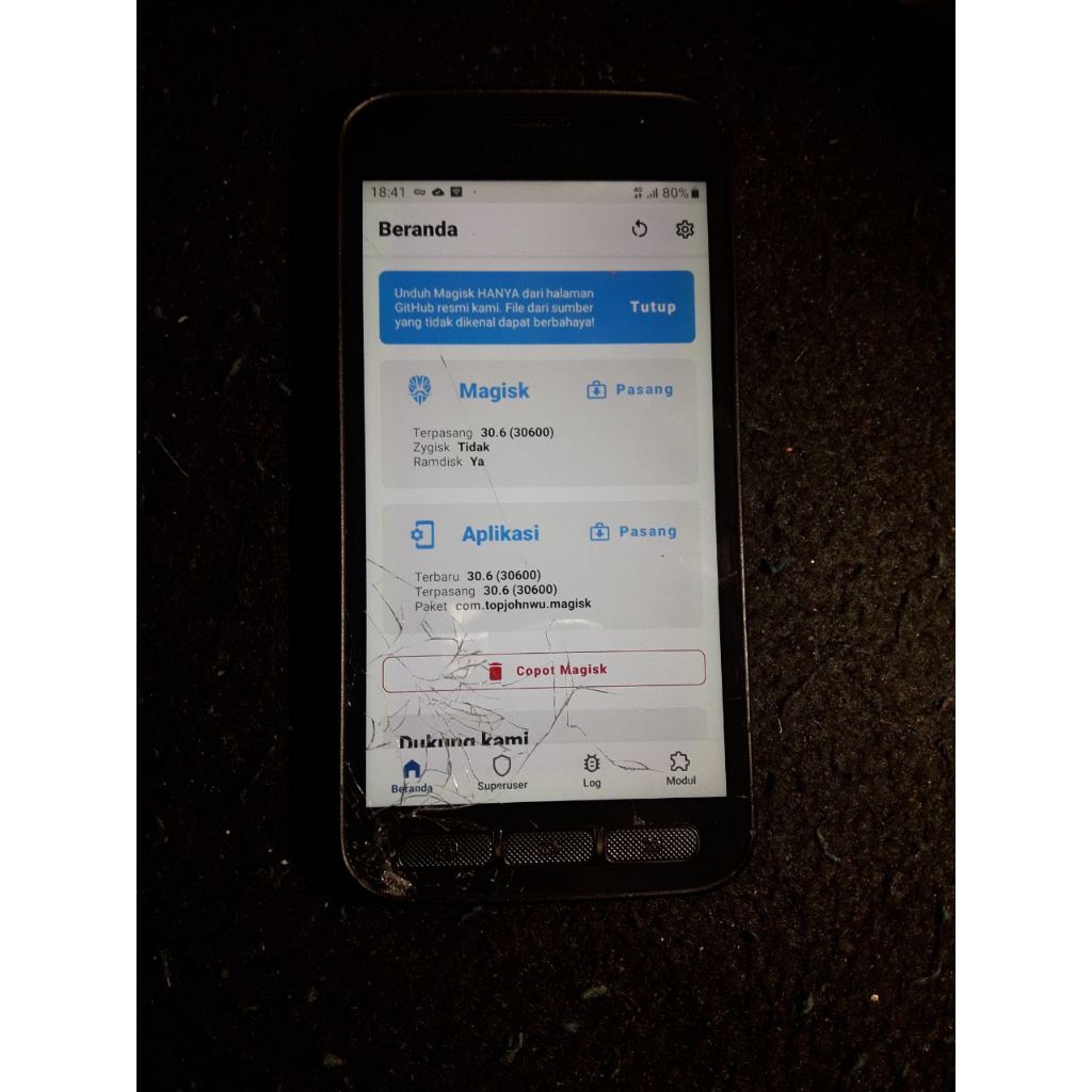 Samsung Xcover 4 RAM 2GB/16 Bekas Magisk Sudah root