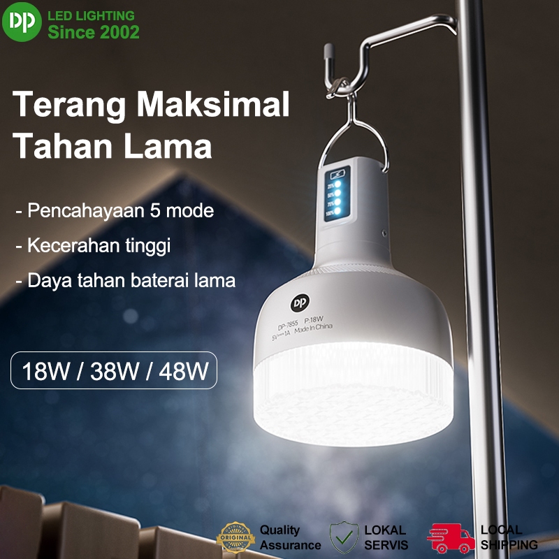 DP Lampu Emergency LED 18W 2000mAh / 38W 4000mAh / 48W 6000mAh Rechargeable Emergency Camping Outdoo