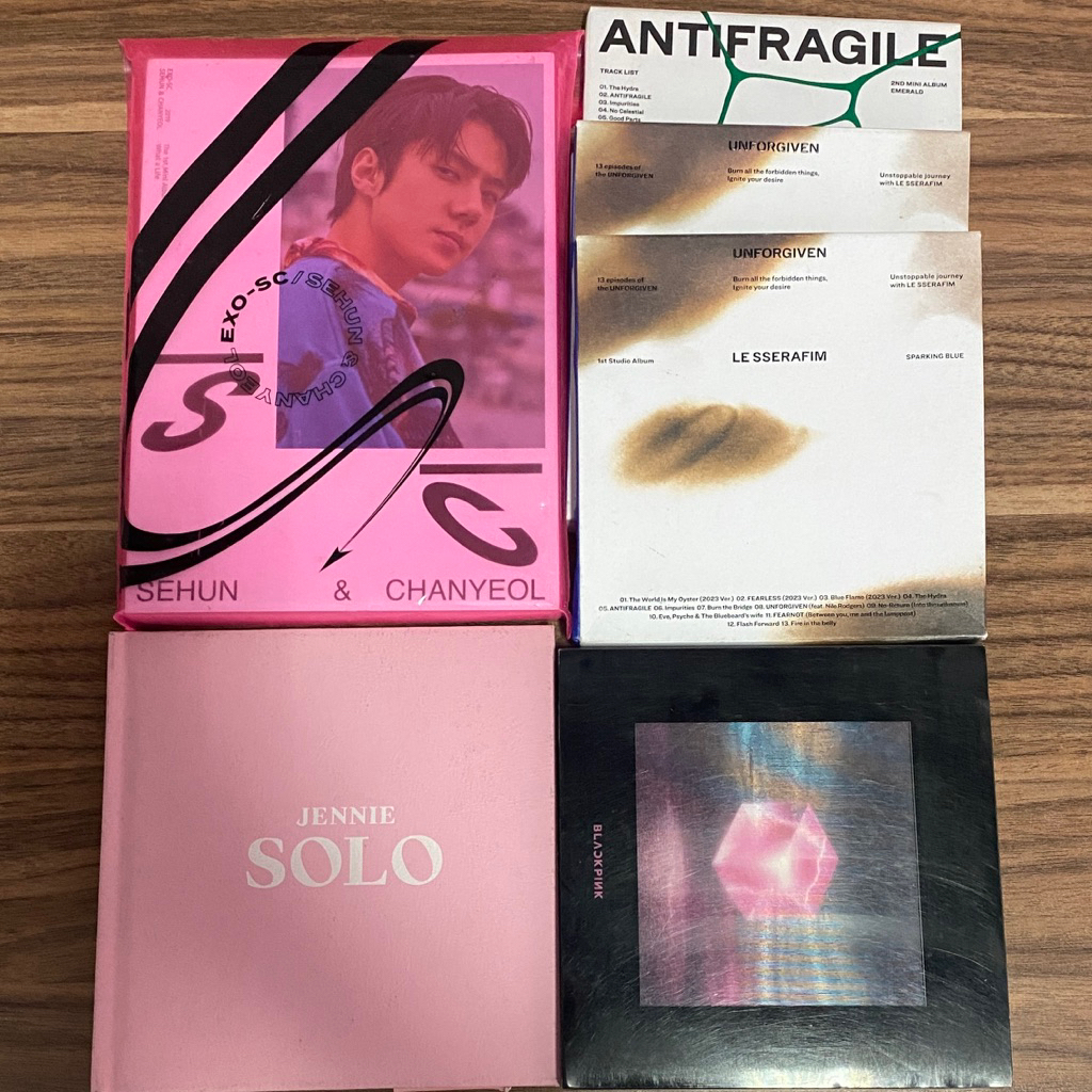 ALBUM ONLY EXO SC JENNIE BLACKPINK LE SSERAFIM