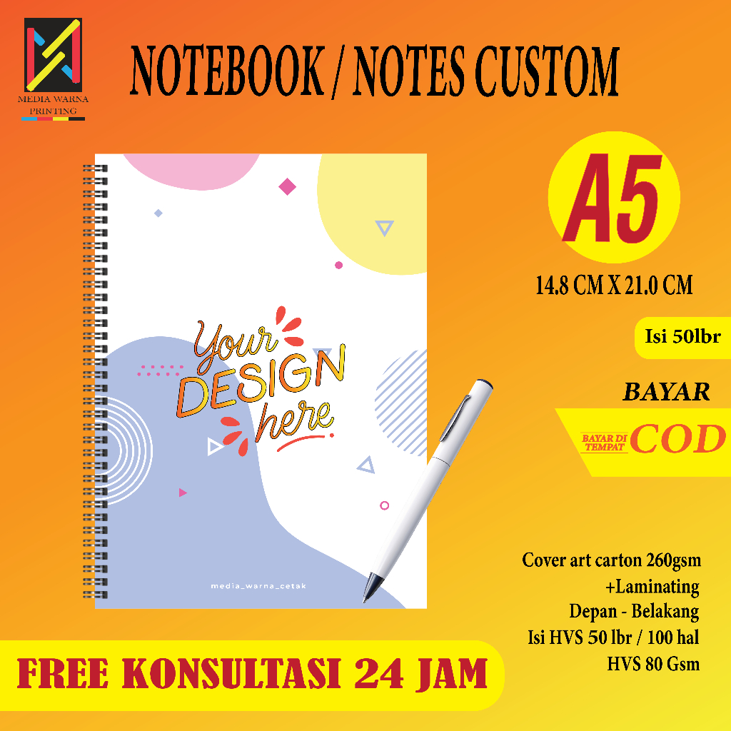 NOTEBOOK A5 CUSTOM BUKU CATATAN SOUVENIR SEMINAR KIT BLOCK NOTE CUSTOM BLOKNOTE CUSTOM