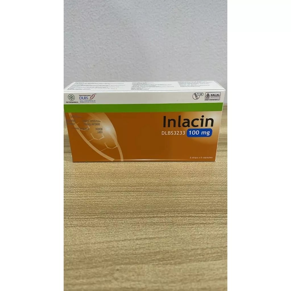 Inlacin 100 mg - Obat Herbal Penurun Gula Darah, Bahan Alami, 30 Kapsul