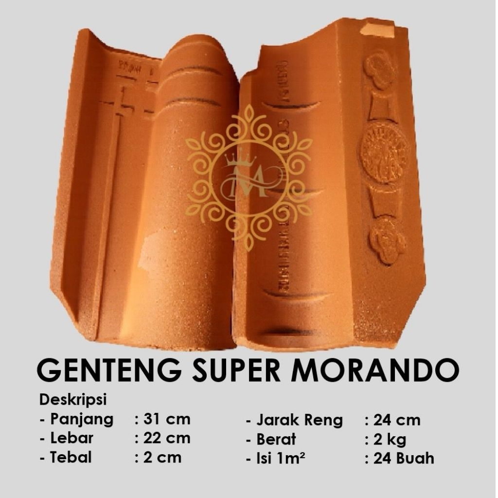 Genteng Tanah Liat Press Murah Berkualitas - Genteng Super Morando