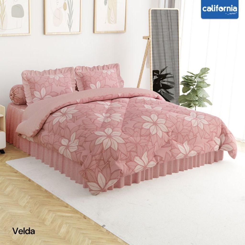 BED COVER CALIFORNIA Original Sprei Rumbai King dan Queen Etalase 4