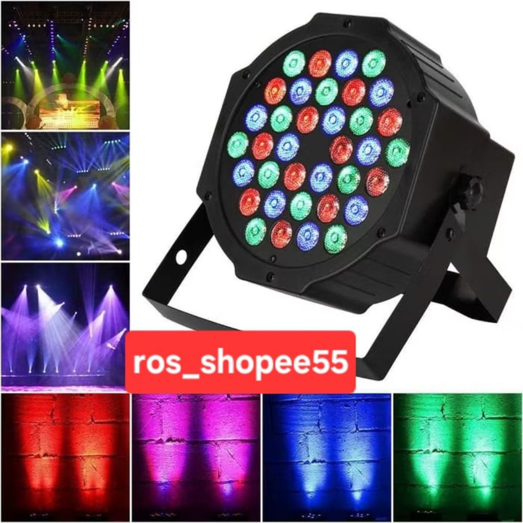 Lampu LED par 36 LED/ Lampu sorot panggung disco