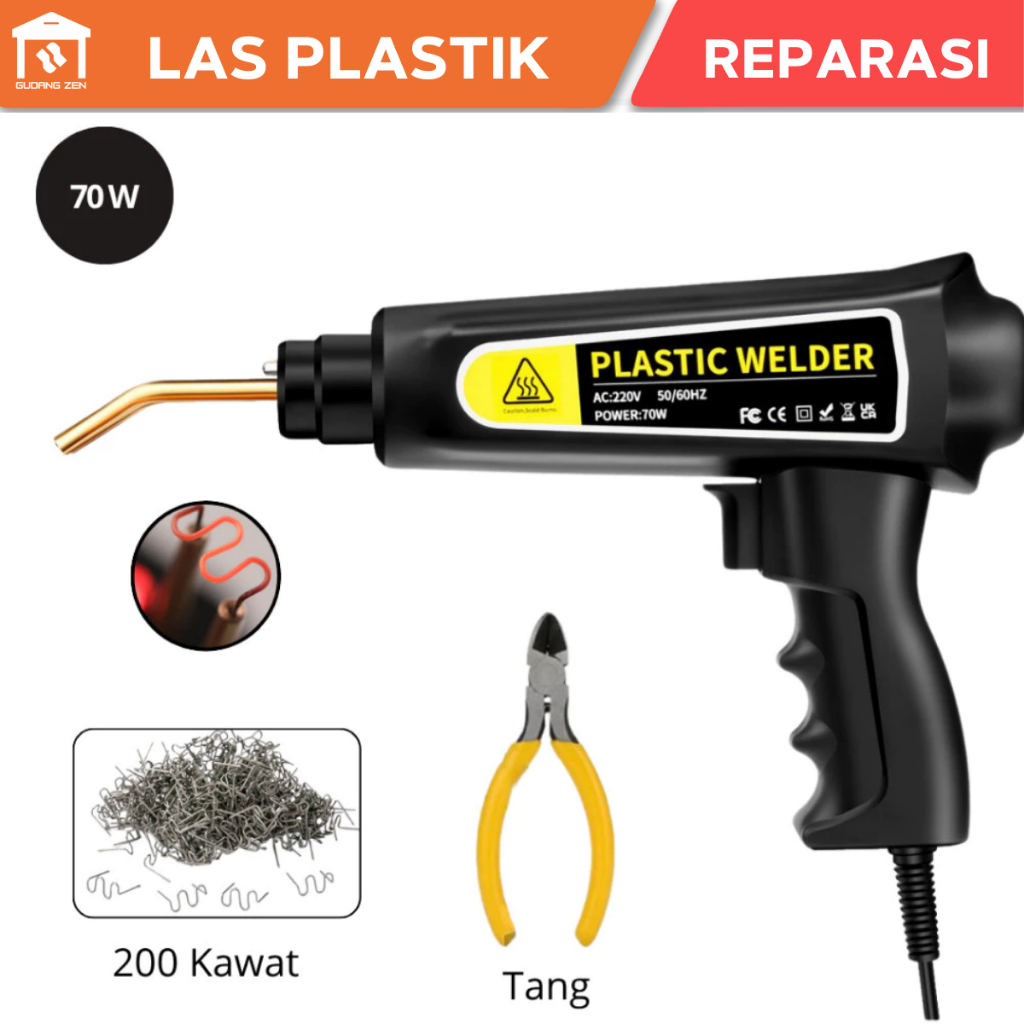 Alat las Plastik, Mesin las Plastik, Plastic Welding Las Stepler Bumper Mobil Lengkap