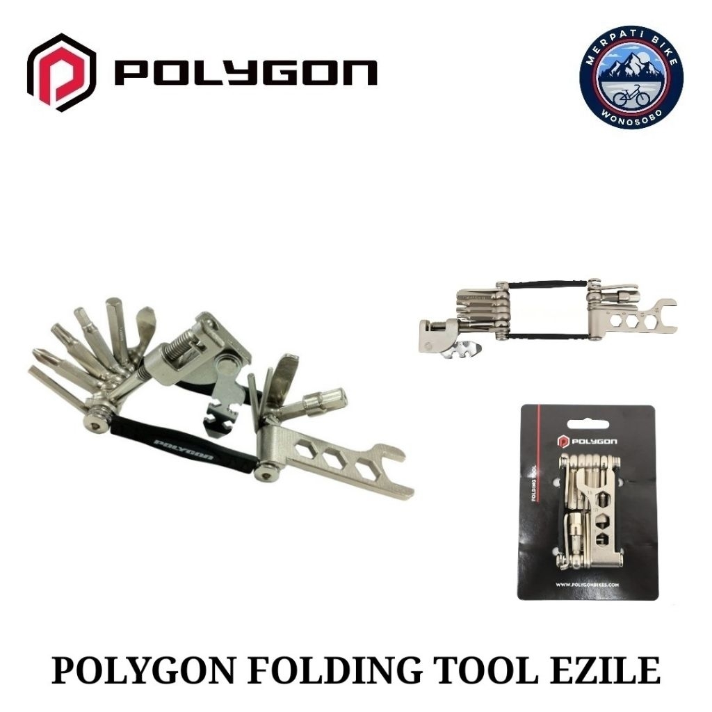 Toolkit Sepeda Polygon Ezile Kunci L Lipat Obeng Portable Alloy Folding Tool Polygon Ezile