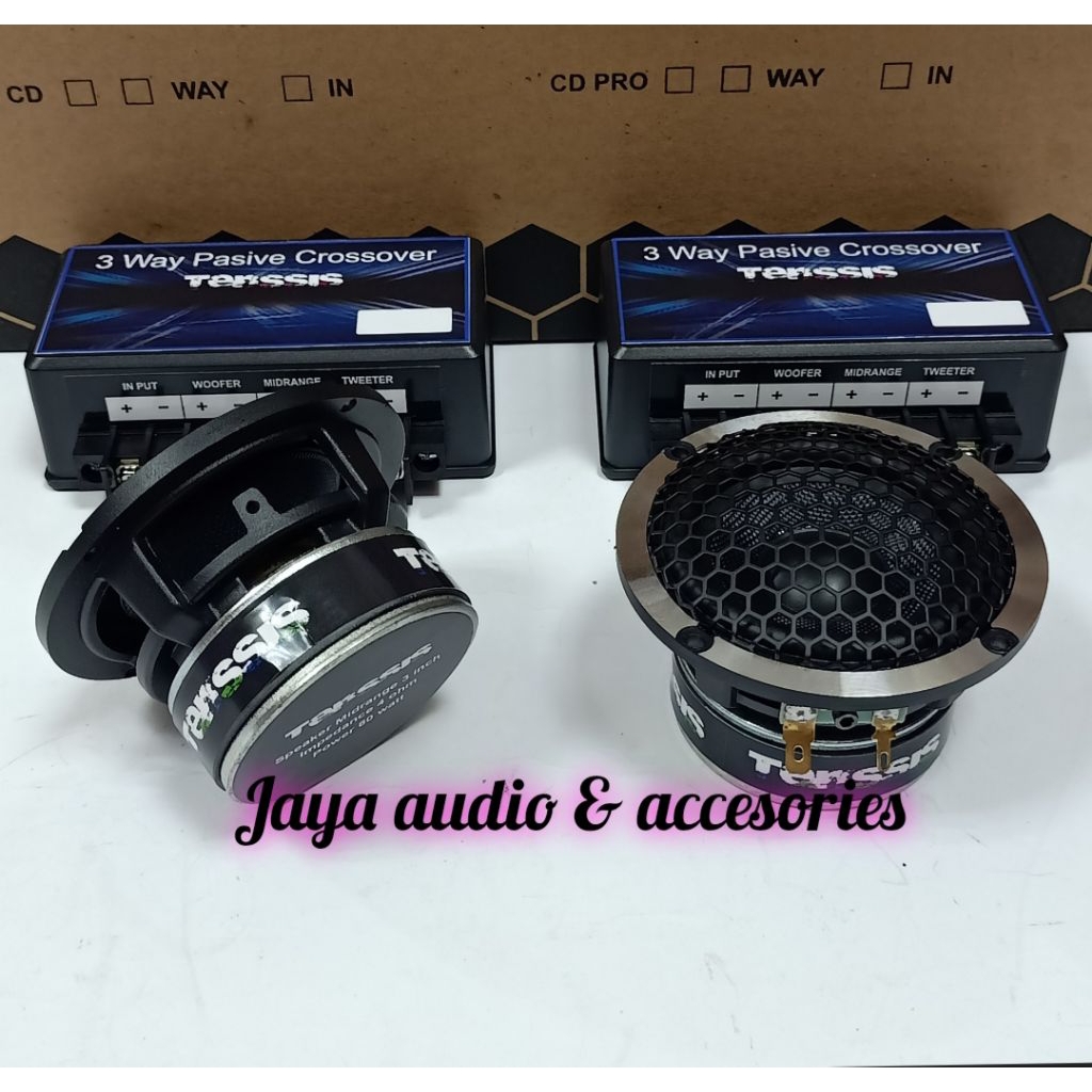 Speaker Midrange 3inch Tenssis Plus Crossover 3way