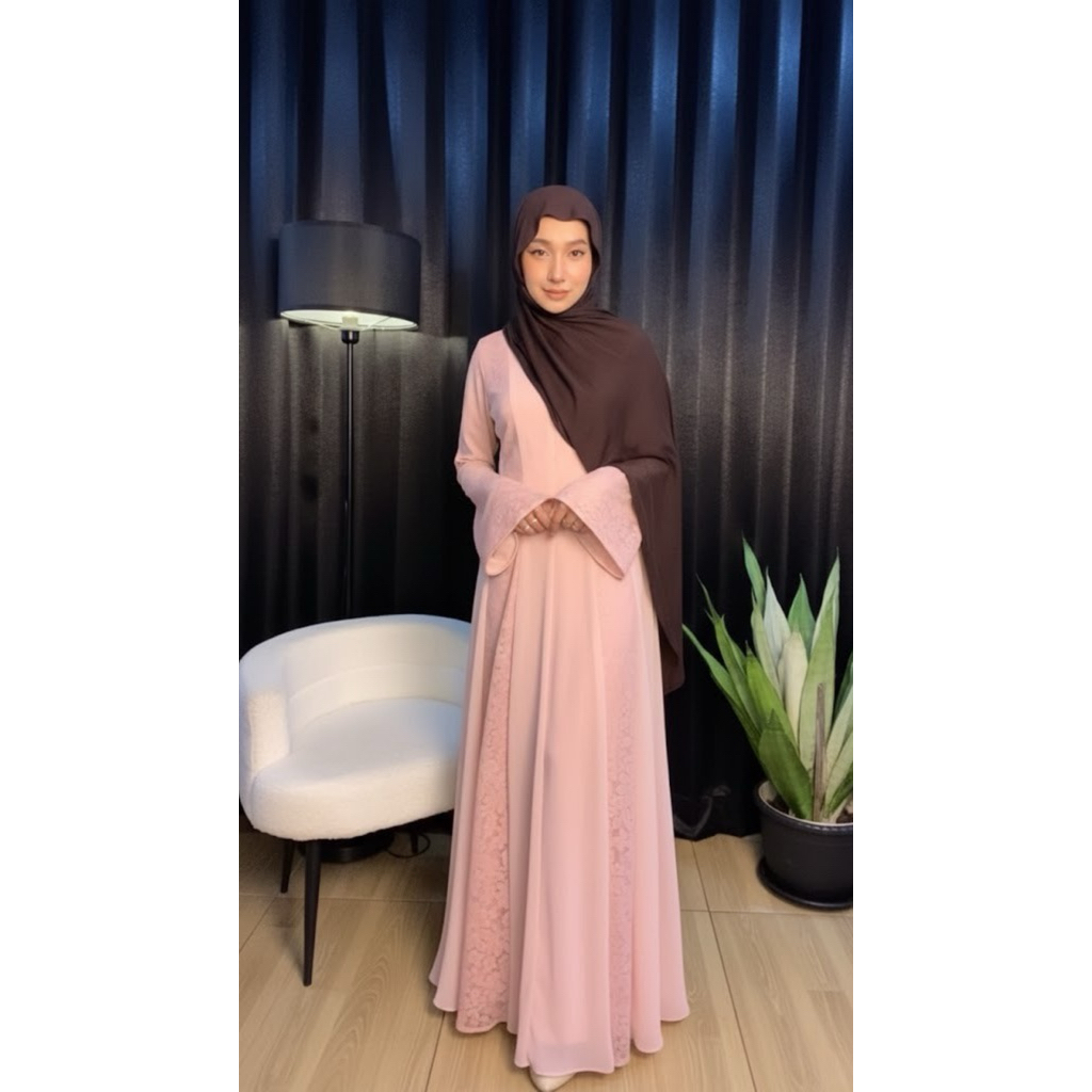 REVERIE DRESS (FURING HERO/ARROW) / Dress brokat / Dress lace / Dress Lebaran / Dress Simpel