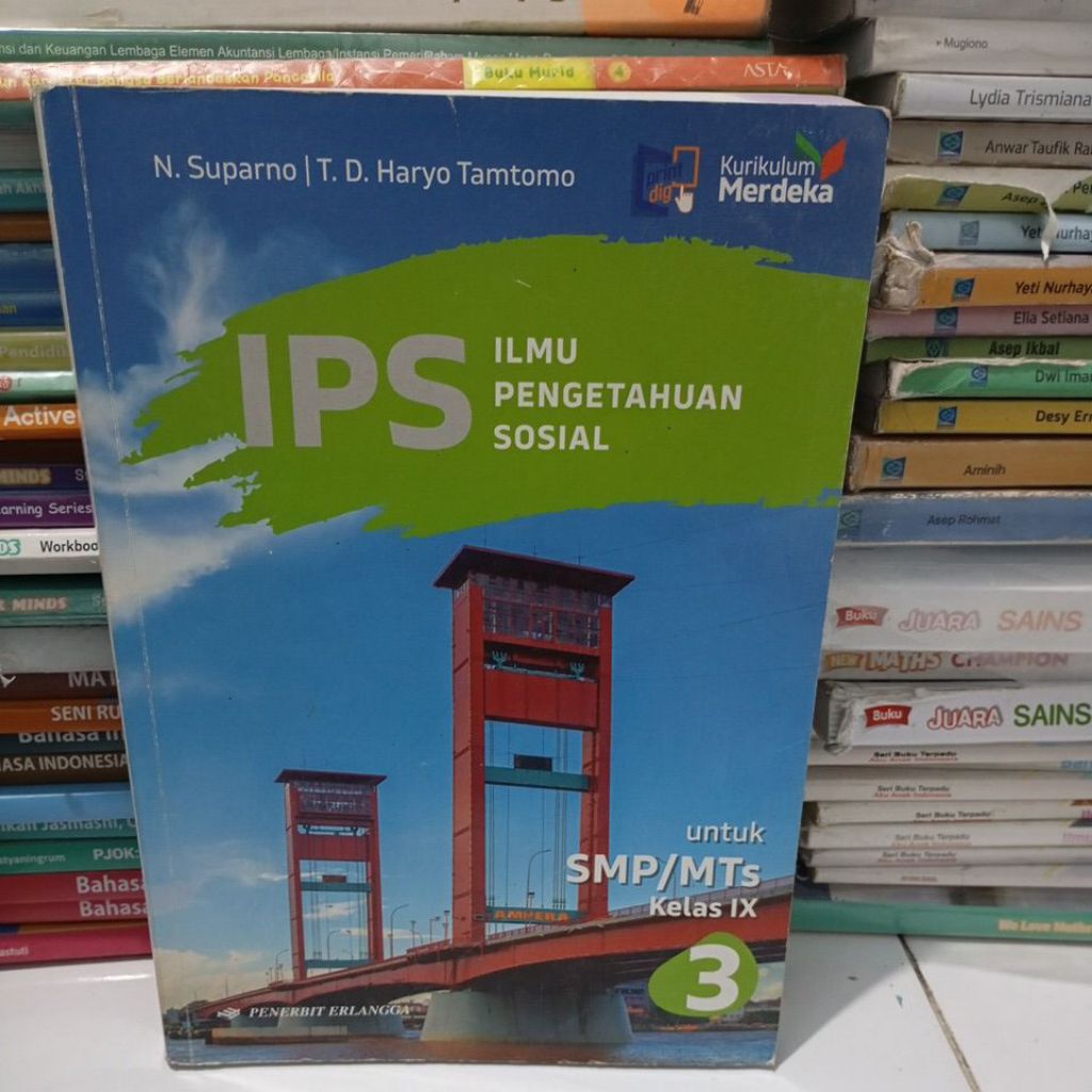 BUKU IPS KELAS 9/3 SMP ERLANGGA KURIKULUM MERDEKA