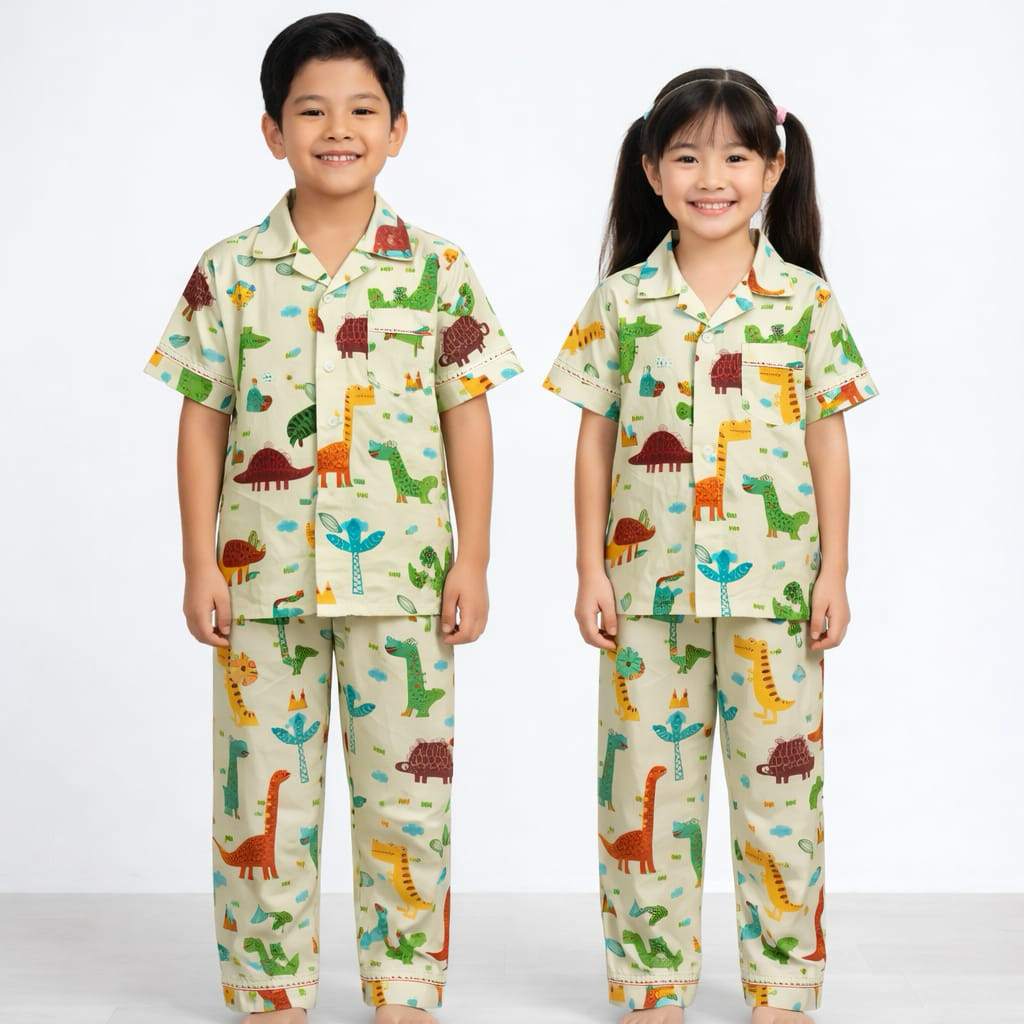 Baju Anak | One Set Piyama Anak Usia 1-10 Tahun Terlaris