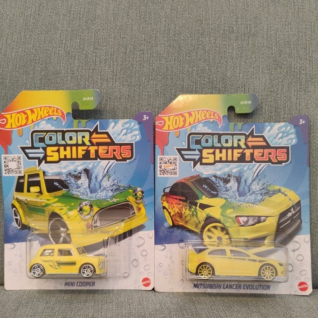 HOT WHEELS COLOR SHIFTERS LANCER EVO & MINI COOPER